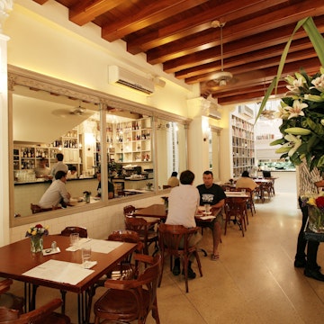 Broth Cafe interior.